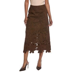 Beulah Womens Midi Skirt, Brown